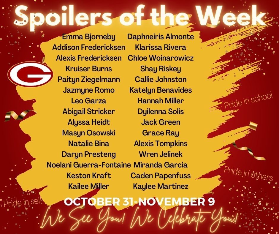 October 31-November 9 Spoiler of the Week